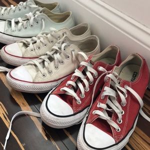 3 pairs of Converse Chuck Taylors